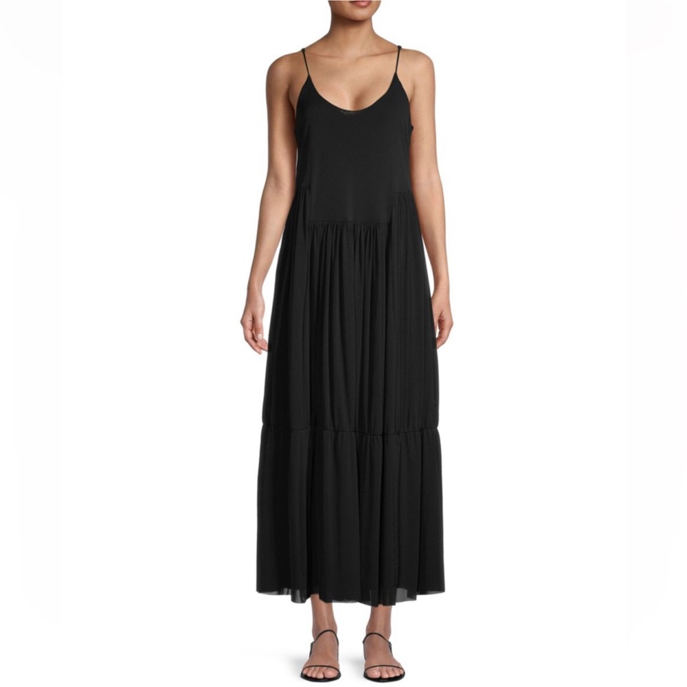 Vince Gathered Cami Dress size medium black